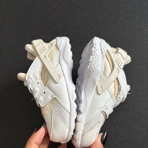 Nike Kids White and Tan Sneakers